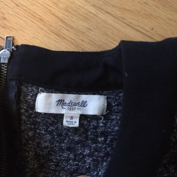 Madewell wool sweater with back zip and trim - Picture 2 of 4
